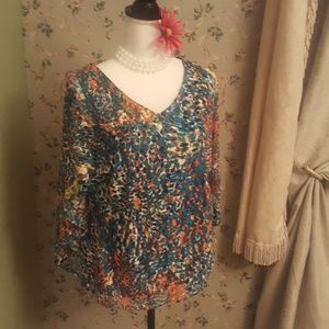 Multi colored blouse